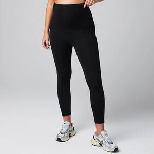 Fabletics High-Waisted PureLuxe Maternity Legging - Black - Size S